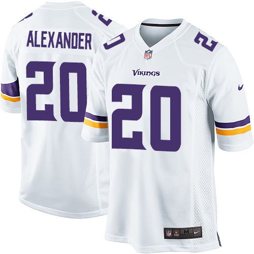 Men Minnesota Vikings #20 Mackensie Alexander Nike White Player Game NFL Jersey